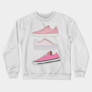 3 pink trainers Crewneck Sweatshirt